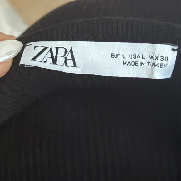 NWT Zara Cut Out Open Back Top Size L - Picture 11 of 12